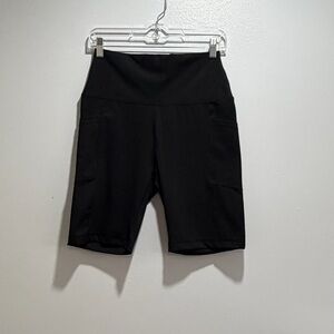 90 Degree By Reflex Black Bike Shorts